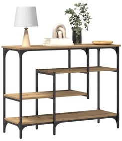 vidaXL Τραπέζι Κονσόλας με ράφι artisan δρυς 100 x 35 x 75 εκ.