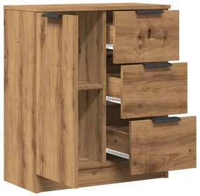 vidaXL Μπουφές Αρτισιανή Δρυς 60 x 30 x 70 εκ. από Επεξεργασμένο Ξύλο