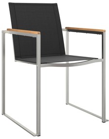 vidaXL 5 τεμαχίων σετ τραπεζαρίας κήπου από ξύλο teak