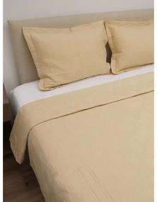 Κουβερλί Percale κεντητό Cream Υπέρδιπλο (220x240)