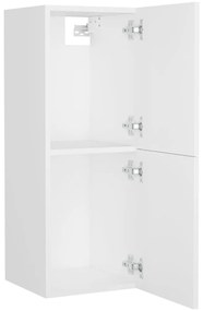 vidaXL Σετ Επίπλων Μπάνιου Λευκό από Μοριοσανίδα