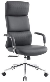 Καρέκλα γραφείου διευθυντή Bendona pu σε μαύρη απόχρωση 71x78x119-127εκ 71x78x119 εκ.