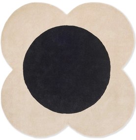 Χαλί Flower Spot 158409 Ecru-Black Round Orla Kiely 150X150cm Round