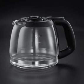 Καφετιέρα Russell Hobbs Victory Grind & Brew 22000-56, 1025W, 1,5 L, 250 g, 12 φλιτζάνια, χρονοδιακόπτης, ενσωματωμένο φίλτρο, μαύρο/οξυζενέ