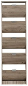 Παπουτσοθήκη Base 15 Γκρί Δρύς 58x18x191,5 εκ. 58x18x191.5 εκ.