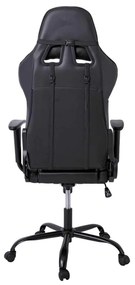 Gaming/Manager Πολυθρόνα Bf8350 Pu Μαύρο . Διάσταση: 69x69x126/136cm 69x69x126/136cm