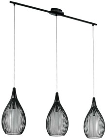 Φωτιστικό Οροφής Razoni 94389 Black Eglo Metal, Glass