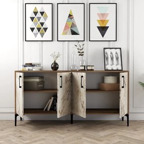 Stewehome Ξύλινος Μπουφές Μοντέρνος 160x35x78 cm
