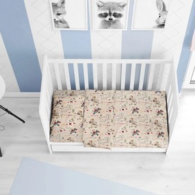 Σεντόνι Βρεφικό Africa 145 Beige DimCol Crib 100% Βαμβακερή Φανέλα