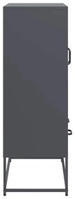 vidaXL Ντουλάπι Ανθρακί 68x39x111,5 εκ. από Χάλυβα