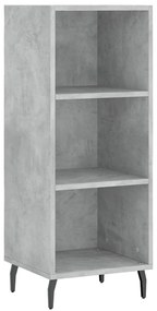 vidaXL Ντουλάπι Γκρι Σκυροδέματος 34,5x34x180 εκ. Επεξεργασμένο Ξύλο