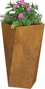 vidaXL Γλάστρα 2 pcs Σκ rusty 40 x 40 x 75 cm