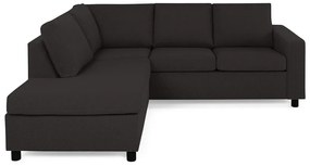 Γωνιακός Καναπές Scandinavian Choice C146, Ανθρακί, Μαύρο, 227x199x86cm, Πόδια: Πλαστική ύλη | Epipla1.gr
