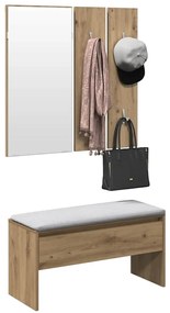 vidaXL σετ επίπλων διαδρόμου Artisan Oak Engineered Wood