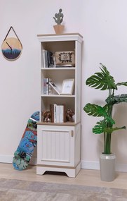 Βιβλιοθήκη Κρεμ / Δρυς GESOR 49x27.3x164