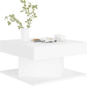 vidaXL Τραπεζάκι Σαλονιού Λευκό 57 x 57 x 30 εκ. από Επεξ. Ξύλο