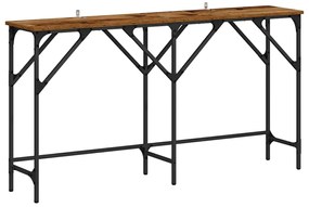 vidaXL Τραπέζι κονσόλας Παλαιό ξύλο 140 x 29 x 75 εκ