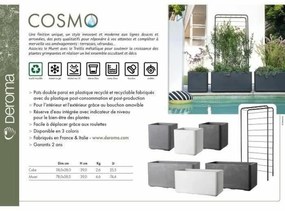 Αυτοποτιζόμενο Φυτευτή Deroma Ανθρακί 78 x 38 x 39 cm Πλαστική ύλη Ορθογώνιο