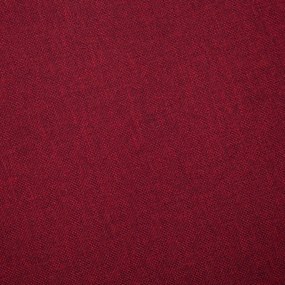 vidaXL Καναπές Διθέσιος Μπορντό Υφασμάτινος