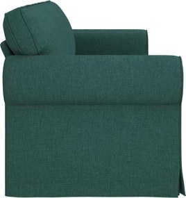 vidaXL Καναπές Σκούρο Πράσινο