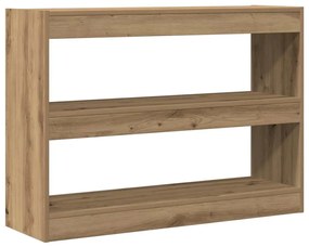 vidaXL Βιβλιοθήκη artisan δρυς 100 x 30 x 72 εκ Επεξεργασμένο ξύλο