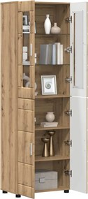 vidaXL Highboard FLORIN 60 x 35 x 182 εκ. Artisan Oak