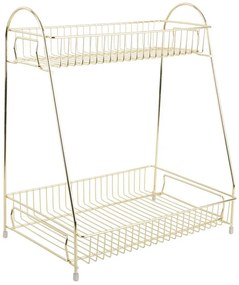 Ραφιέρα 2 Θέσεων Tidy PT3844GD 30x20x34,5cm Gold Present Time Metal