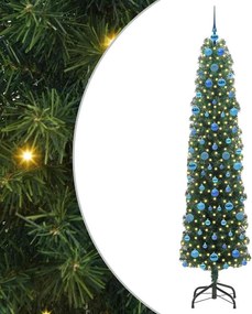 vidaXL Τεχνητό Χριστουγεννιάτικο Δέντρο με 300 LED Πράσινο 210 cm