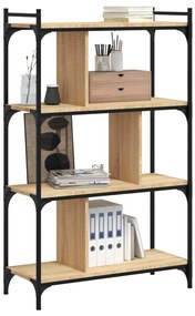 vidaXL Βιβλιοθήκη 4 Επιπέδων Sonoma Δρυς 76 x 32 x 123 εκ. Επεξ. Ξύλο