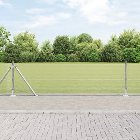 vidaXL Σετ Πασσάλων  Σετ 2 Γαλβανισμένο ατσάλι 25 x 0.5 m Ανθεκτικό