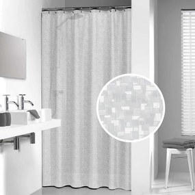 Κουρτίνα Μπάνιου Πλαστική "Perle Transparent " Sealskin 180x200εκ.