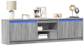 vidaXL Έπιπλο Τηλεόρασης με LED Γκρι Sonoma 180x34x50 εκ. Επεξ. Ξύλο