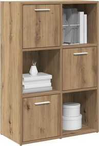 vidaXL Βιβλιοθήκη Τεχνίτης Δρυς 60,5x30x90 εκ. Επεξεργασμένο Ξύλο