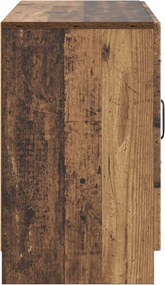 vidaXL Πλαϊνό γραφείο Παλαιωμένο ξύλο 89 x 34,5 x 57 εκ.