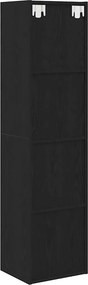 vidaXL Βιβλιοθήκη Μαύρη Οξυά 143 x 30 x 36 εκ. Επεξεργασμένο ξύλο