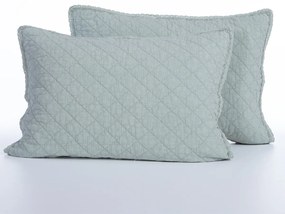 Ζεύγος Μαξιλαροθήκες Καπιτονέ (52x72) Nef-Nef Homeware Serenity Bruno Mint