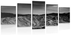 Εικόνα 5 τμημάτων Εθνικό Πάρκο Κοιλάδας του Θανάτου σε ασπρόμαυρο