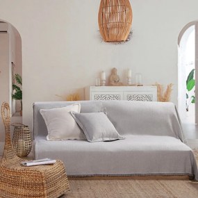 Ριχτάρι Nature Rib-22 Grey Nef-Nef Διθέσιο 170x250cm Cotton-Acrylic