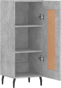 vidaXL Ντουλάπι Γκρι Σκυροδέματος 34,5x34x90 εκ. Επεξεργασμένο Ξύλο