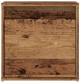 Συρτάρι-κουτί παλιό ξύλο 40,5x40x40 cm Ξύλο μηχανής - Καφέ