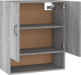 vidaXL Ντουλάπι Τοίχου Γκρι Sonoma 60x31x70εκ. Επεξεργασμένο Ξύλο