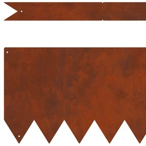 vidaXL Περίγραμμα γκαζόν 50 pcs Καφέ 100 x 0.05 x 20 εκ