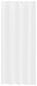 vidaXL Κουρτίνες με κουρτίνες 2 pcs Λευκό 140 x 225 cm Πολυεστέρας