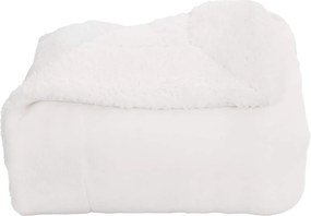 vidaXL Κουβέρτα Λευκό 240 x 270 εκ. Μαλλί