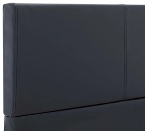 vidaXL Πλαίσιο Κρεβατιού Μαύρο 90 x 200 εκ. από Συνθετικό Δέρμα