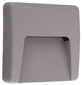 Φωτιστικό Τοίχου-Απλίκα Led Grey 120x120x21mm VK/02145/G/W VKLed