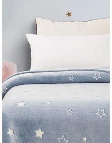Κουβέρτα φωσφοριζέ αγκαλιας Stars Blue 80x90