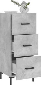 vidaXL Ντουλάπι Γκρι Σκυροδέματος 34,5x34x90 εκ. Επεξεργασμένο Ξύλο