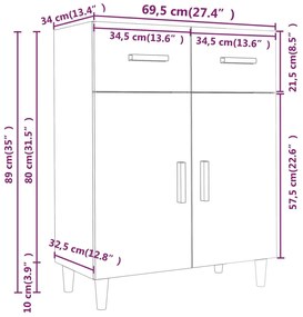 ΝΤΟΥΛΑΠΙ ΓΚΡΙ ΣΚΥΡΟΔΕΜΑΤΟΣ 69,5X34X89 ΕΚ. ΕΠΕΞΕΡΓΑΣΜΕΝΟ ΞΥΛΟ 812190