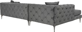 Corner Sofa Como Eco Left - Anthracite Anthracite